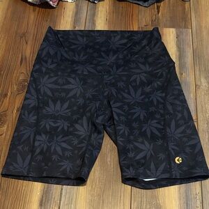 Ethika Black Leaf Pattern Shorts